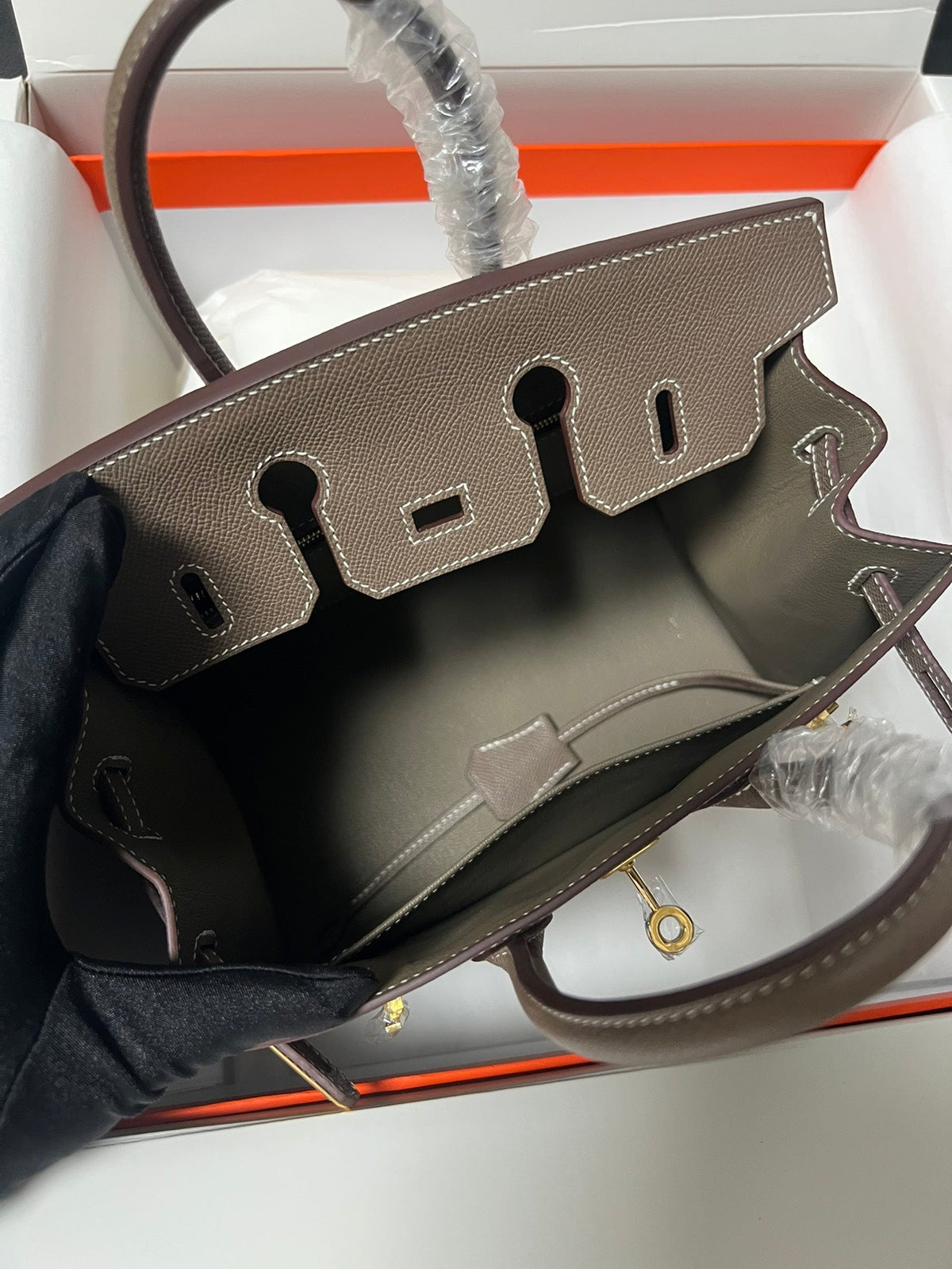 HM BIRKIN SELLIER VERT DE GRIS EPSOM LEATHER GOLD HARDWARE