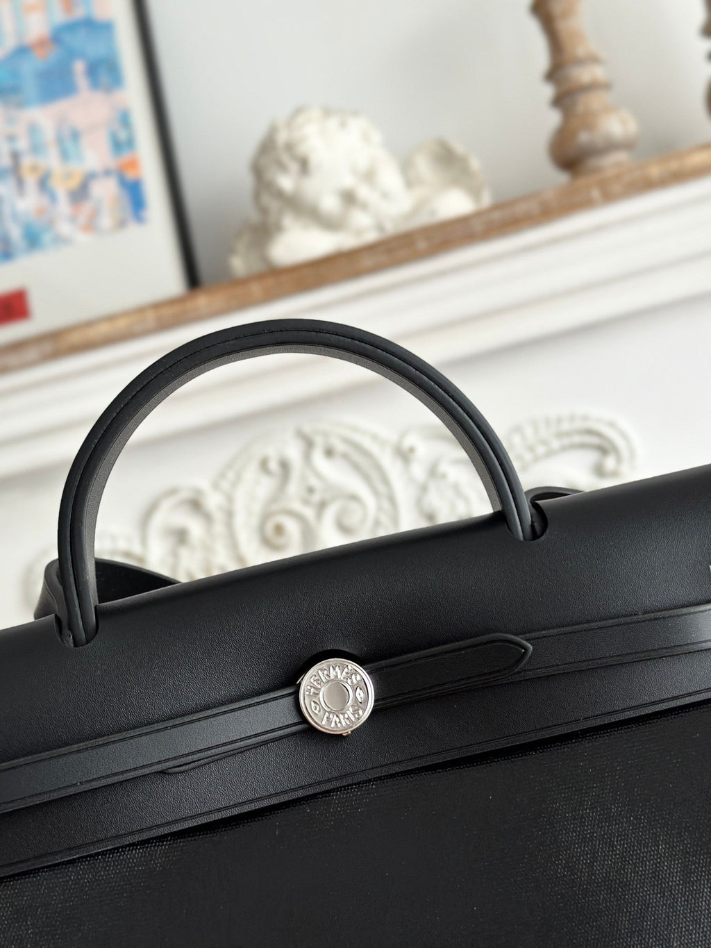 ZIP CABINE 31 BAG IN BLACK CALFSKIN