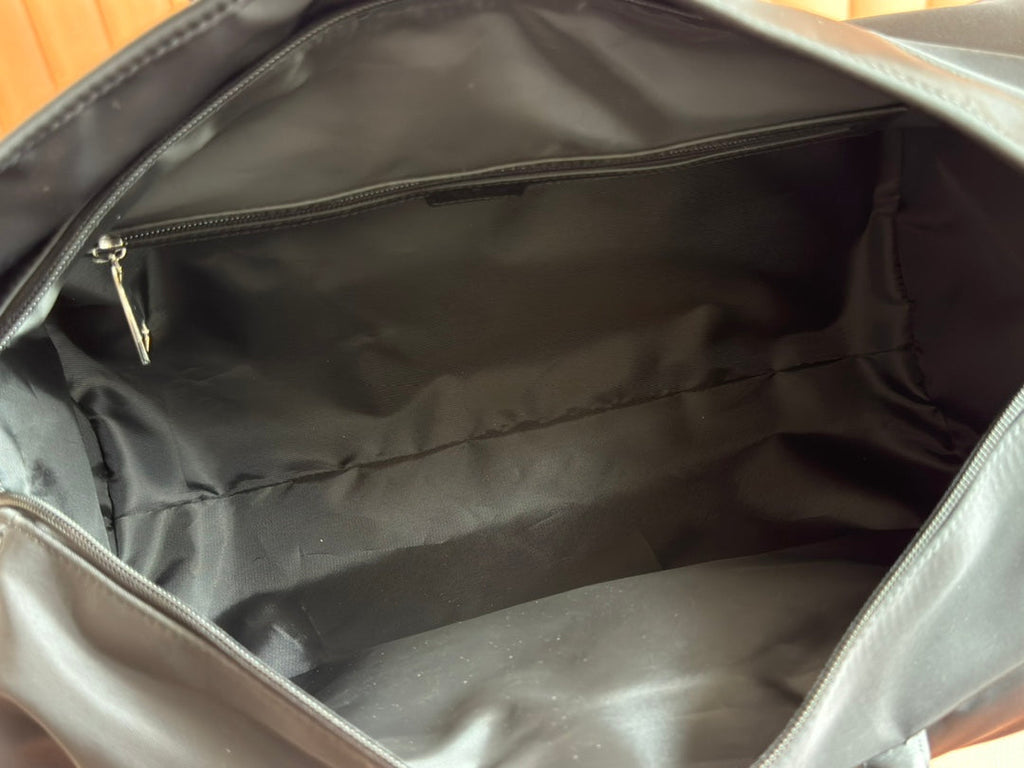 GG SMALL DUFFLE BAG 42 IN BLACK CANVAS