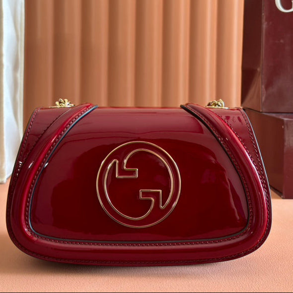 Gucci Blondie Bag Rosso Ancora Red Patent Leather