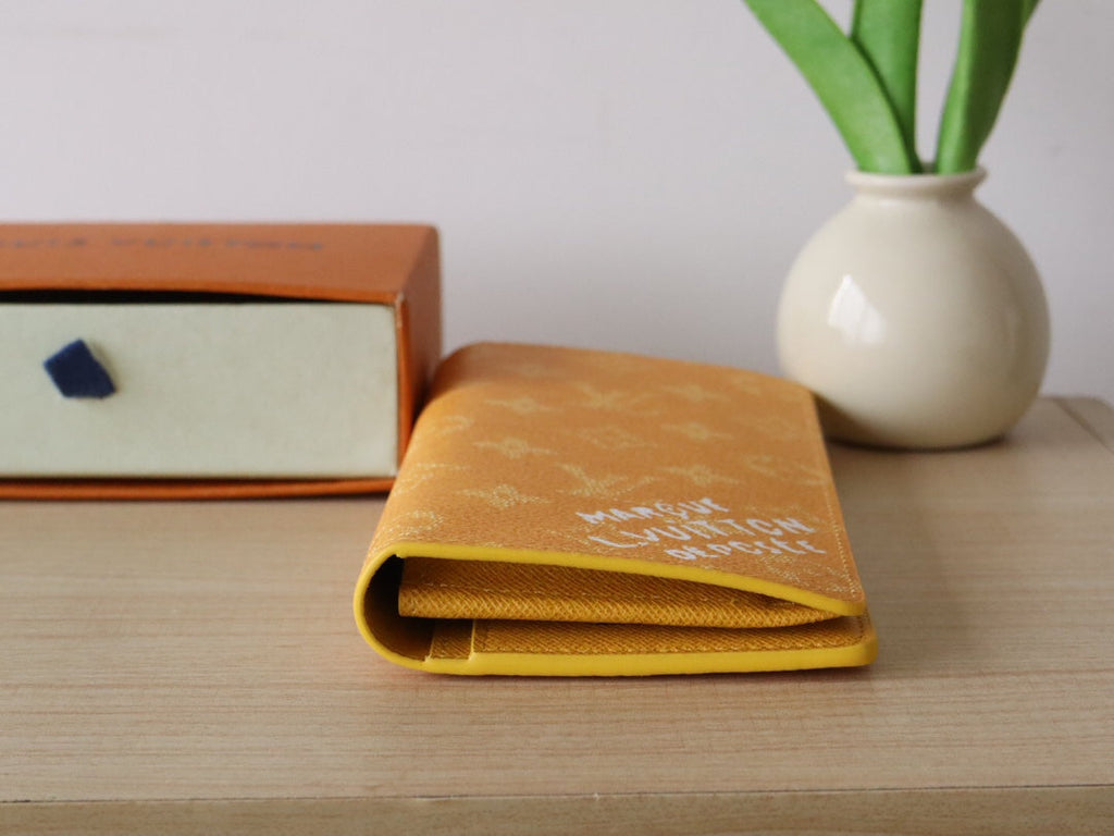 LV Brazza Wallet Yellow Monogram Heritage Canvas 224172