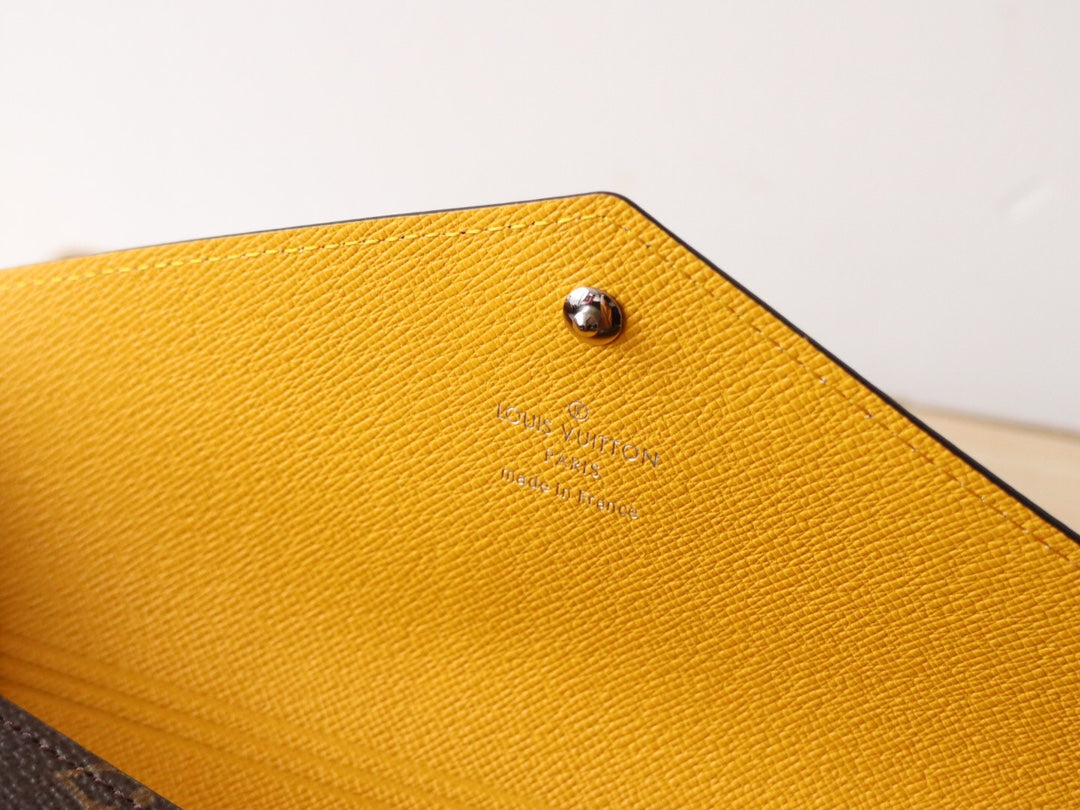 LV M12359 Kirigami Organizer Wallet Safran Yellow Cowhide 247861