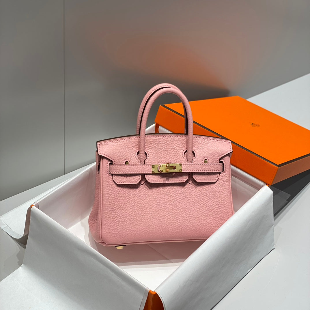 HM Birkin 20cm Rose Confetti Togo Leather Gold Hardware