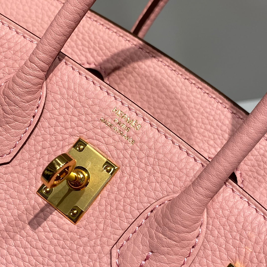 HM Birkin 20cm Rose Confetti Togo Leather Gold Hardware