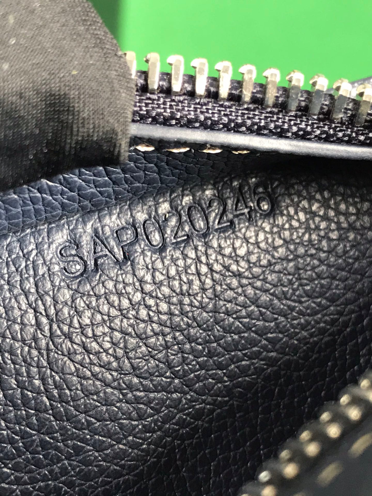 HIRONDELLE BAG 25 IN NAVY BLUE LAMBSKIN AND GOYARDINE CANVAS