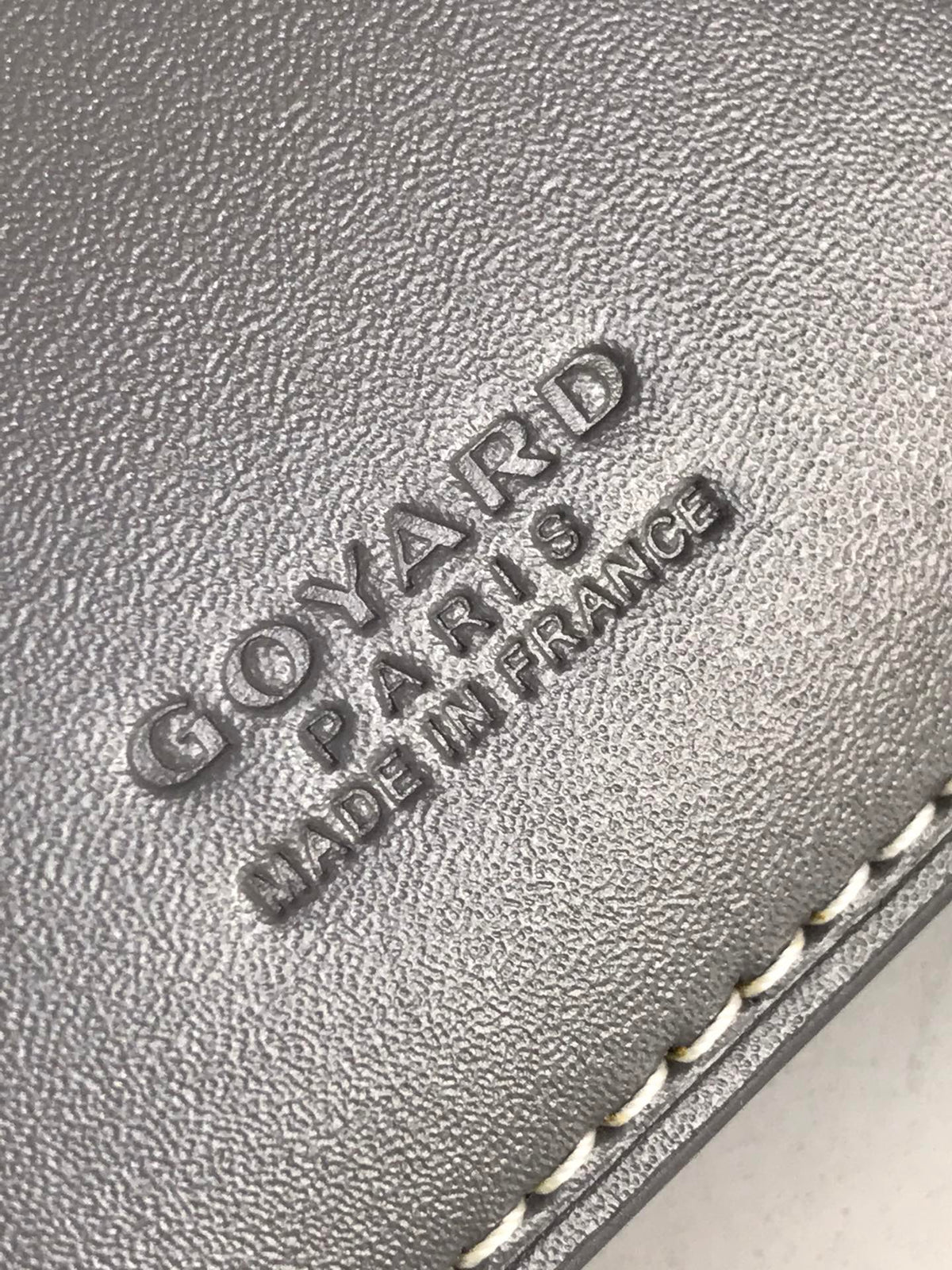 Goyard Saint-Pierre Card Wallet 11cm Grey Canvas