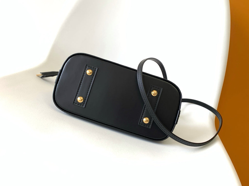 LV x TM Alma BB M13670 Handbag 23.5cm Black Epi Grained Cowhide