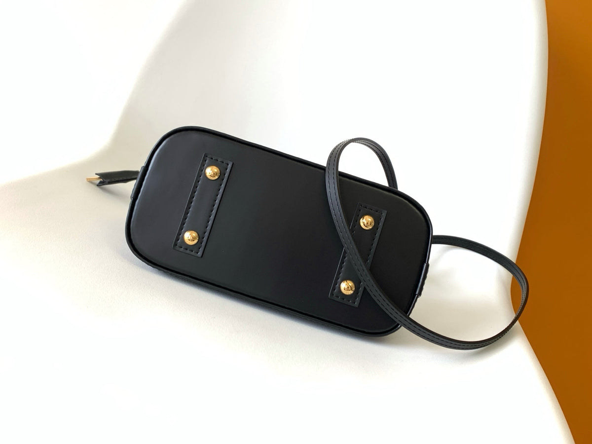 LV x TM Alma BB M13670 Handbag 23.5cm Black Epi Grained Cowhide