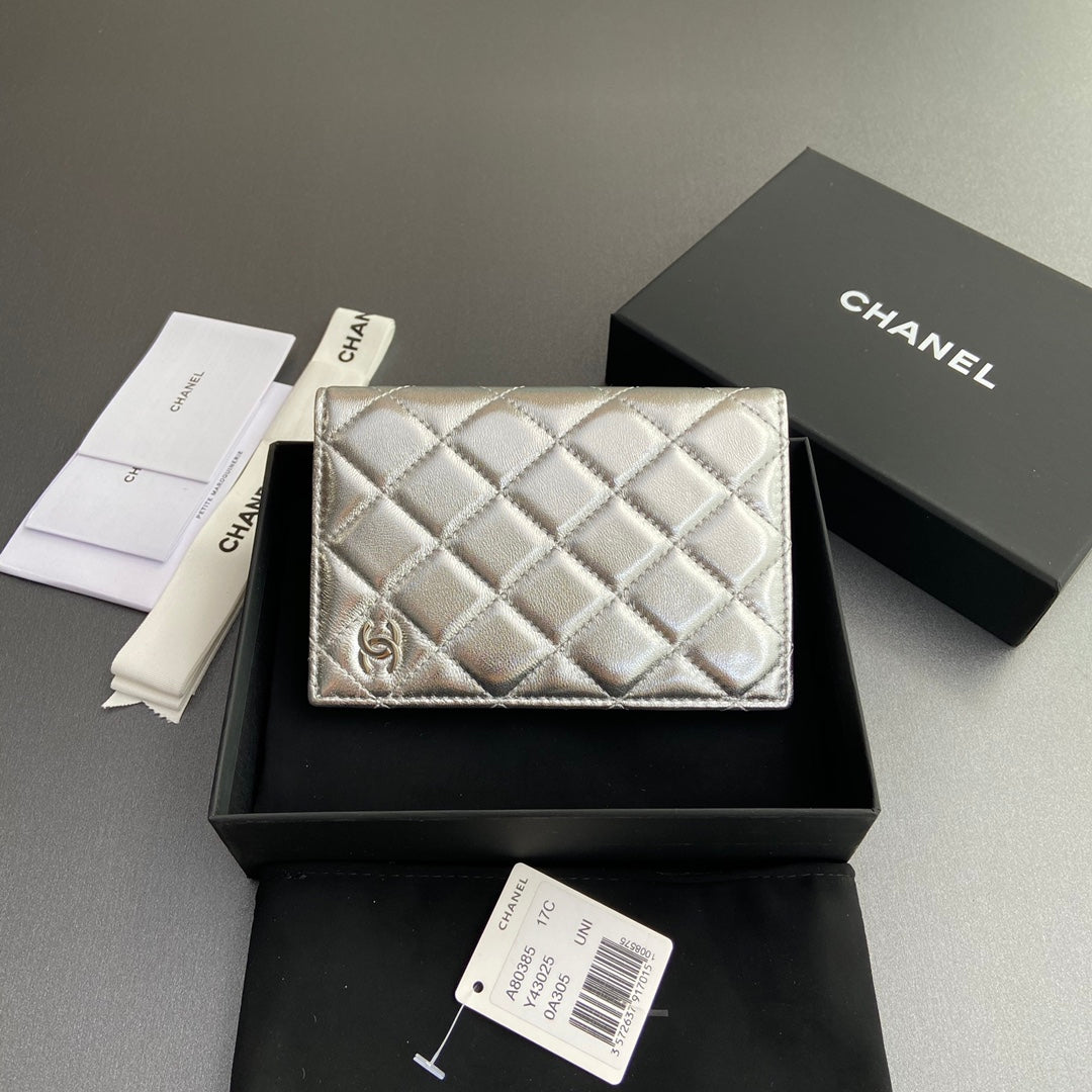 CC Passport Holder Sliver Sheepskin 234709