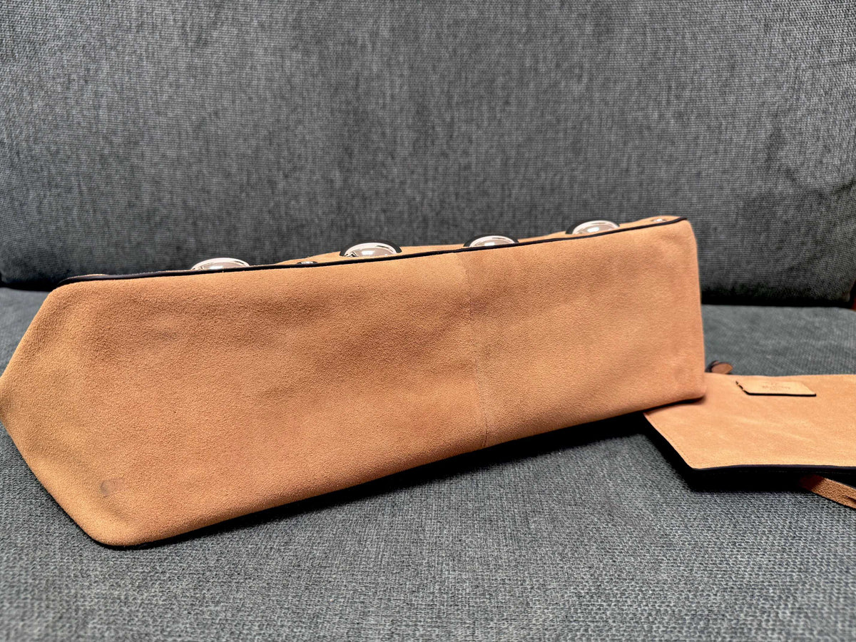 Valentino Garavani tote brown suede 555248