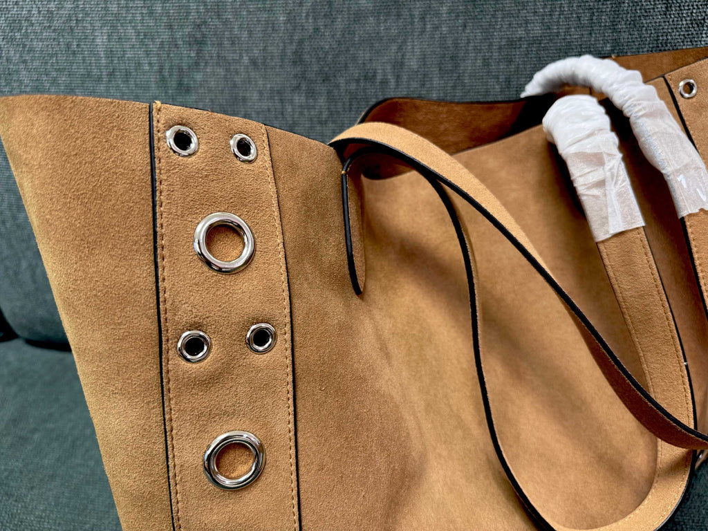 Valentino Garavani tote brown suede 555248