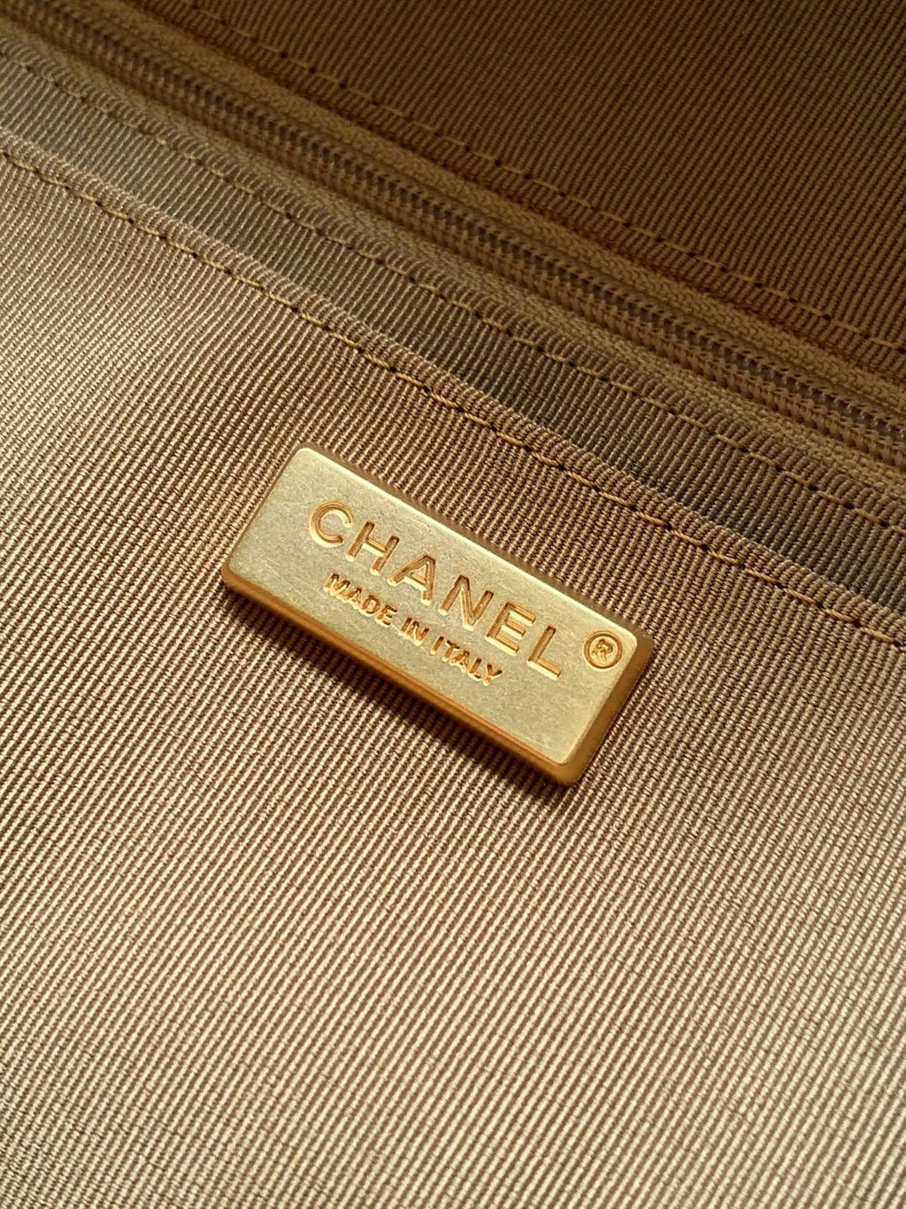 Chanel 2026 Boston Bag 41cm Beige Suede