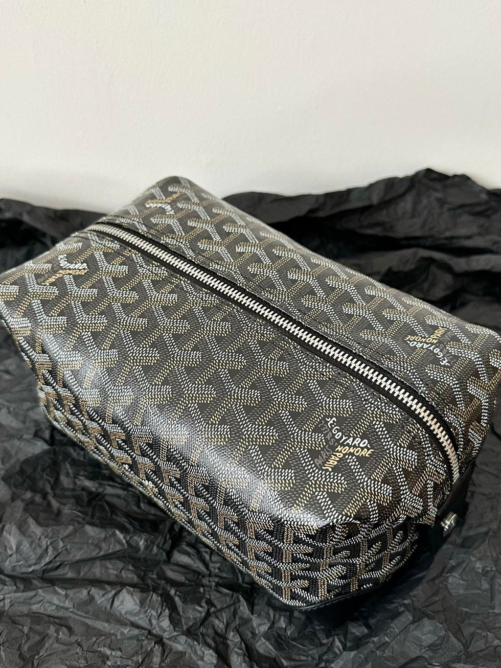 GOYA COSMETIC BAG 24CM BLACK CANVAS